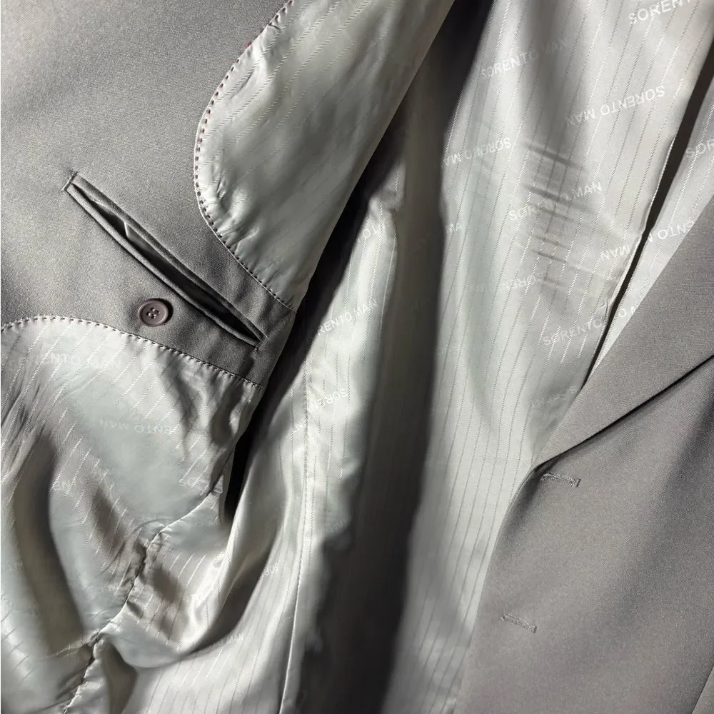 Sorento Man Green Suit Jacket Sports Coat Size 46L EPC
